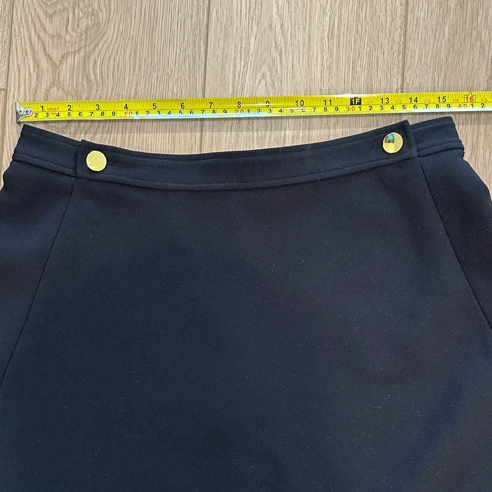 Kate Spade Black A-Line Skirt with Gold Accents - Picture 5 of 5